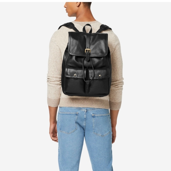 Cole Haan Matthews Leather Backpack - Picture 5 of 5